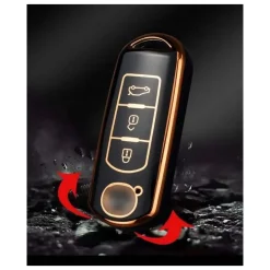 Discount TPU Sleutelhoesje voor Mazda goud A3 Autosleutelhoesjes