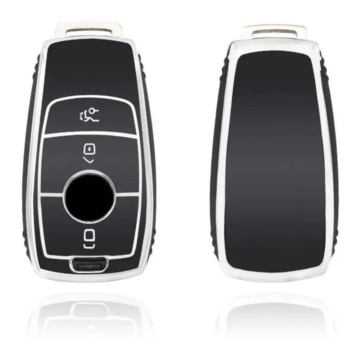 Clearance TPU Sleutelhoesje voor Mercedes zwart B3 Autosleutelhoesjes