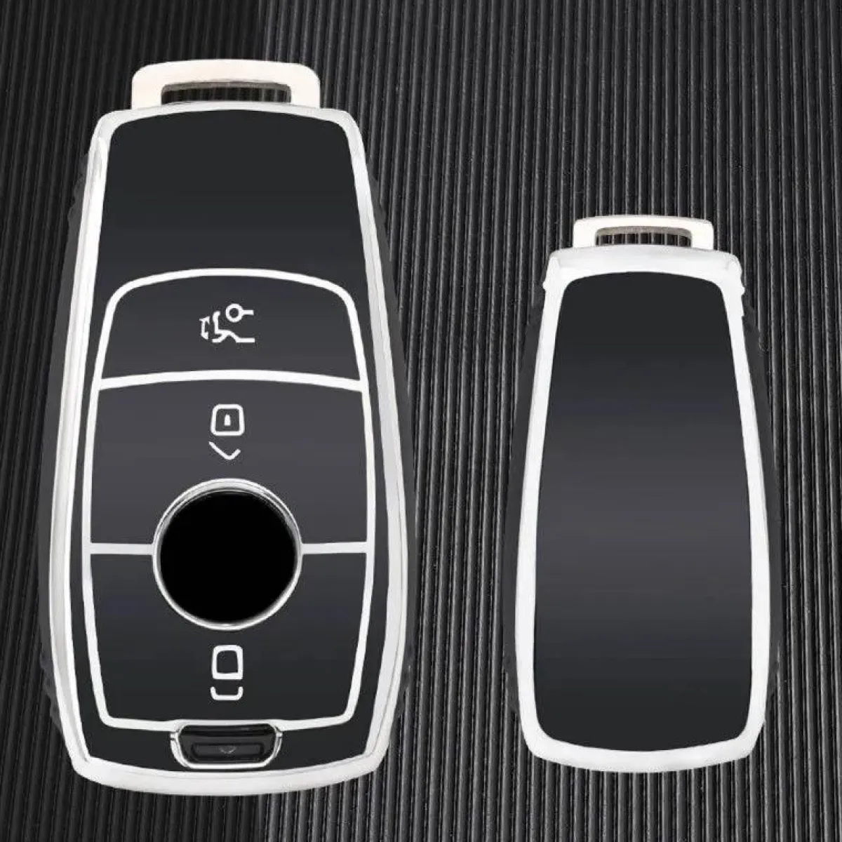 Clearance TPU Sleutelhoesje voor Mercedes zwart B3 Autosleutelhoesjes
