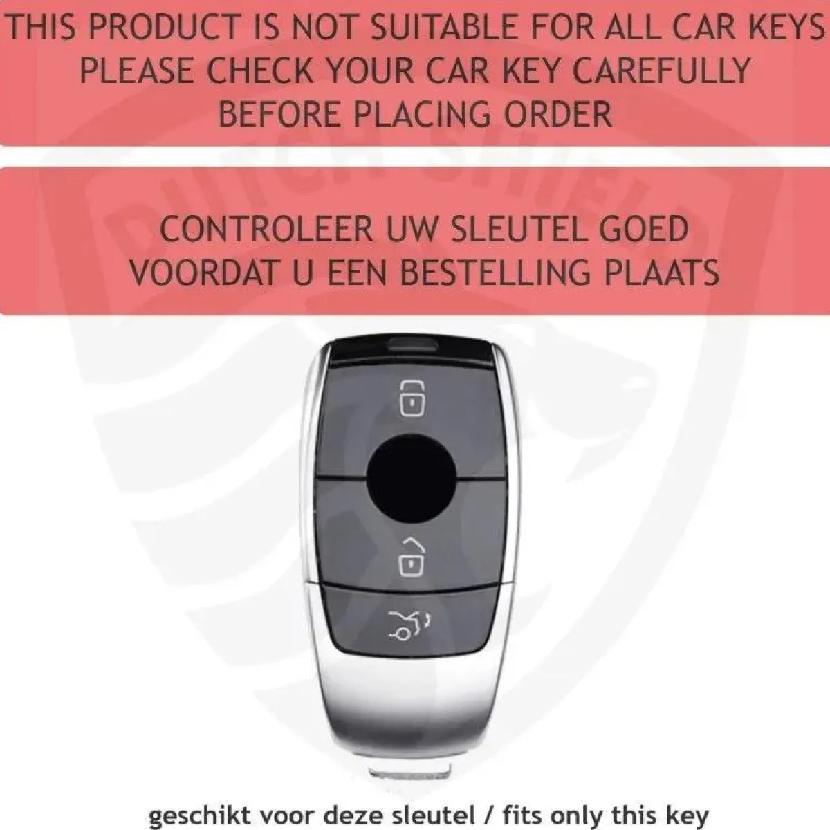New TPU Sleutelhoesje voor Mercedes goud B3 Autosleutelhoesjes