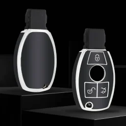 Discount TPU Sleutelhoesje voor Mercedes zwart A3 Autosleutelhoesjes