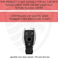Discount TPU Sleutelhoesje voor Mercedes zwart A3 Autosleutelhoesjes