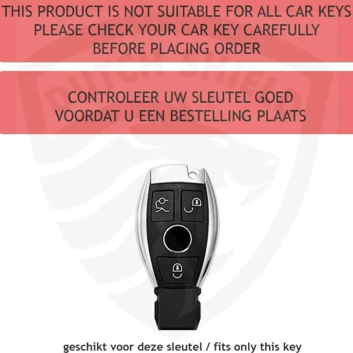 Discount TPU Sleutelhoesje voor Mercedes zwart A3 Autosleutelhoesjes