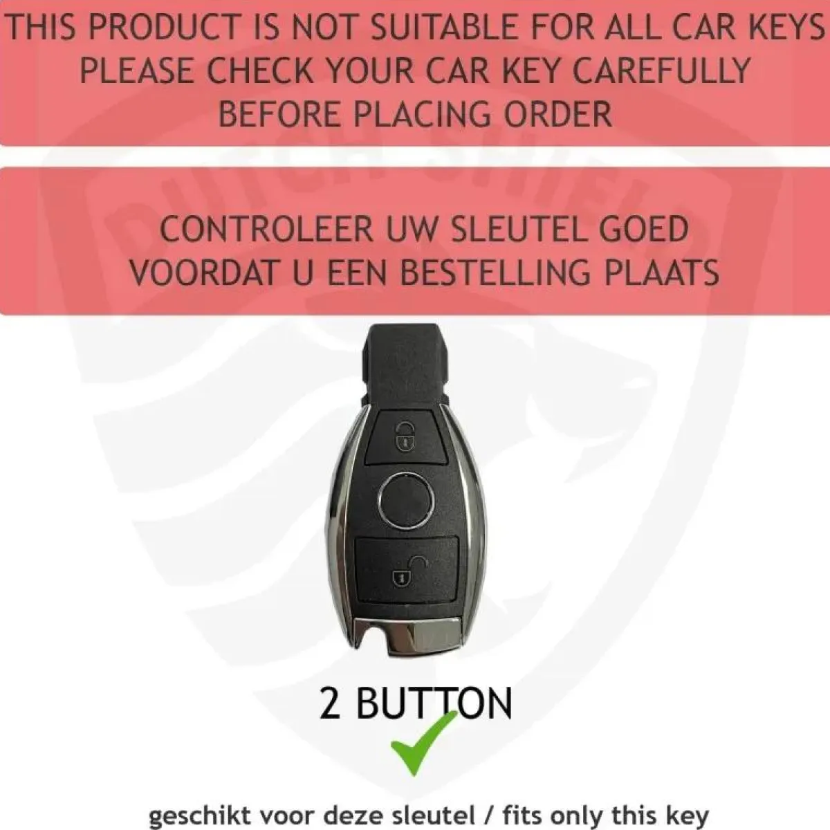 Sale TPU Sleutelhoesje voor Mercedes zwart A3-2-KNOPS Autosleutelhoesjes