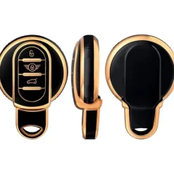 Best TPU Sleutelhoesje voor Mini goud C3 Autosleutelhoesjes