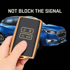 Discount TPU Sleutelhoesje voor Mitsubishi zwart A4 Autosleutelhoesjes