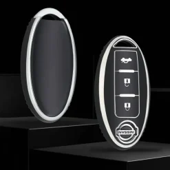Online TPU Sleutelhoesje voor Nissan zwart A3B Autosleutelhoesjes
