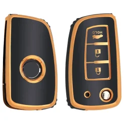 Online TPU Sleutelhoesje voor Nissan goud B3B Autosleutelhoesjes