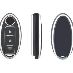Clearance TPU Sleutelhoesje voor Nissan zwart A3C Autosleutelhoesjes