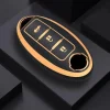 New TPU Sleutelhoesje voor Nissan goud A3B Autosleutelhoesjes