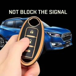 New TPU Sleutelhoesje voor Nissan goud A3B Autosleutelhoesjes