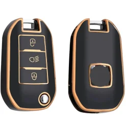 Outlet TPU Sleutelhoesje voor Opel goud A3B Autosleutelhoesjes
