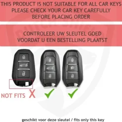 Discount TPU Sleutelhoesje voor Peugeot clear 157-clear Autosleutelhoesjes