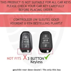 TPU Sleutelhoesje voor Peugeot clear 156-clear Autosleutelhoesjes
