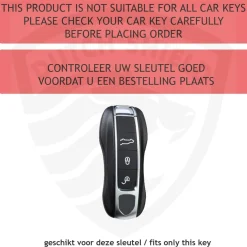 Sale TPU Sleutelhoesje voor Porsche goud B3 Autosleutelhoesjes