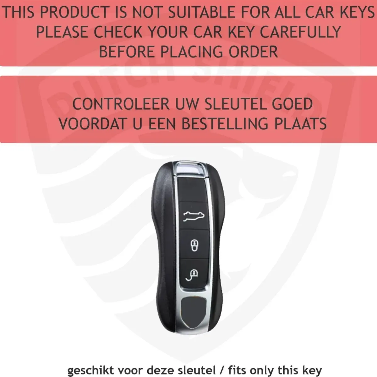 Sale TPU Sleutelhoesje voor Porsche goud B3 Autosleutelhoesjes