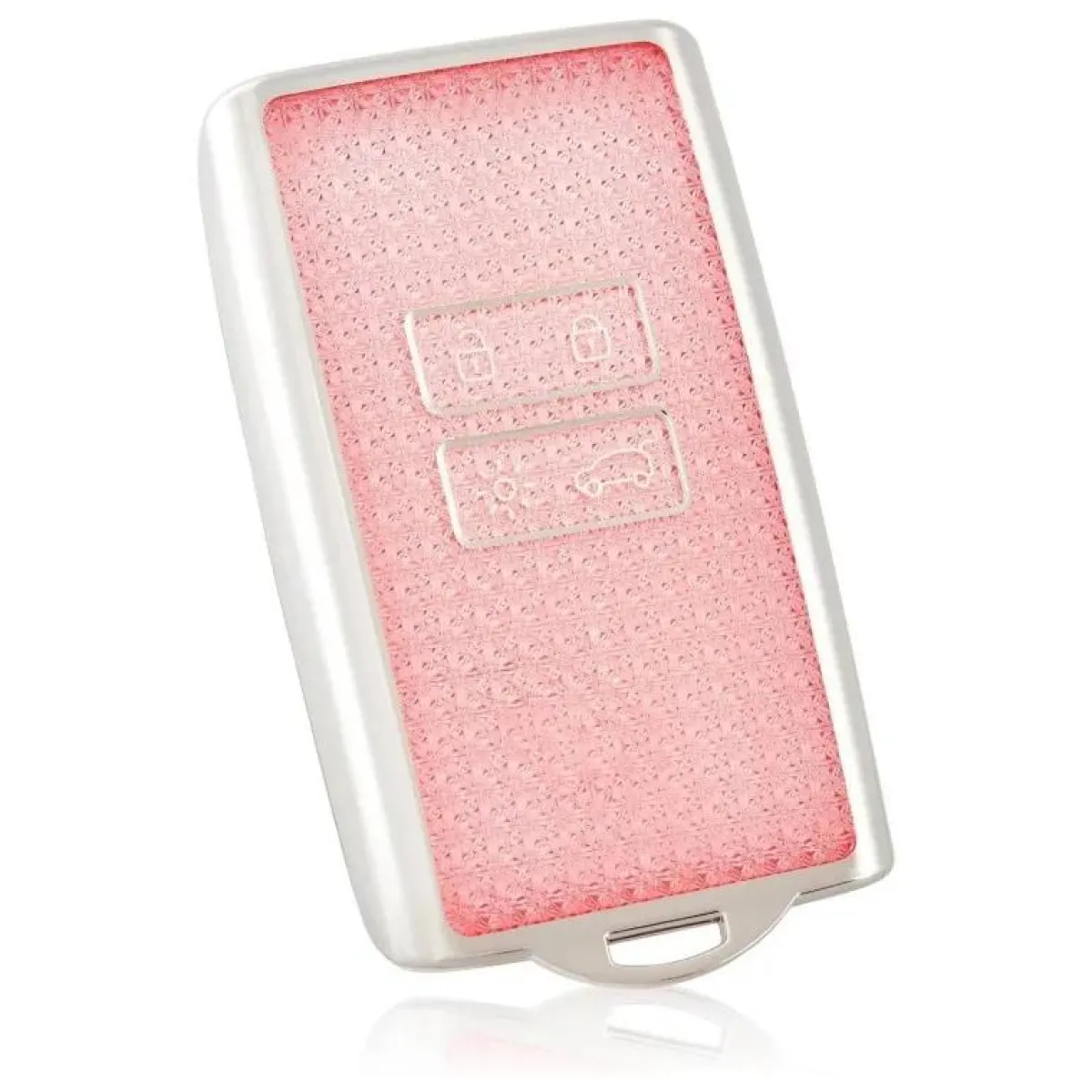 Outlet TPU Sleutelhoesje voor Renault roze crystal A4 Autosleutelhoesjes