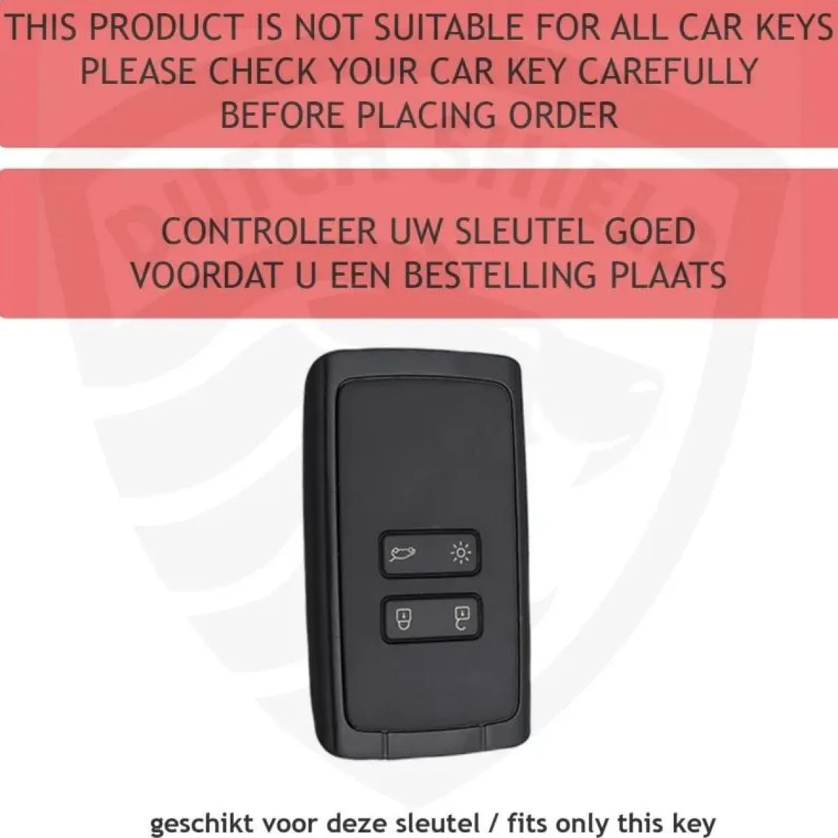 Sale TPU Sleutelhoesje voor Renault zwart A4 Autosleutelhoesjes