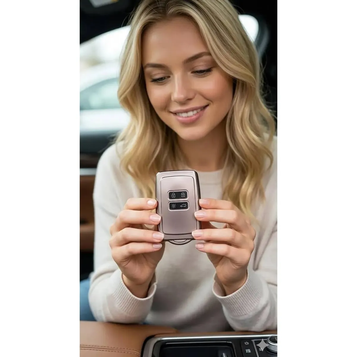 Online TPU Sleutelhoesje voor Renault lila metallic A4M Autosleutelhoesjes