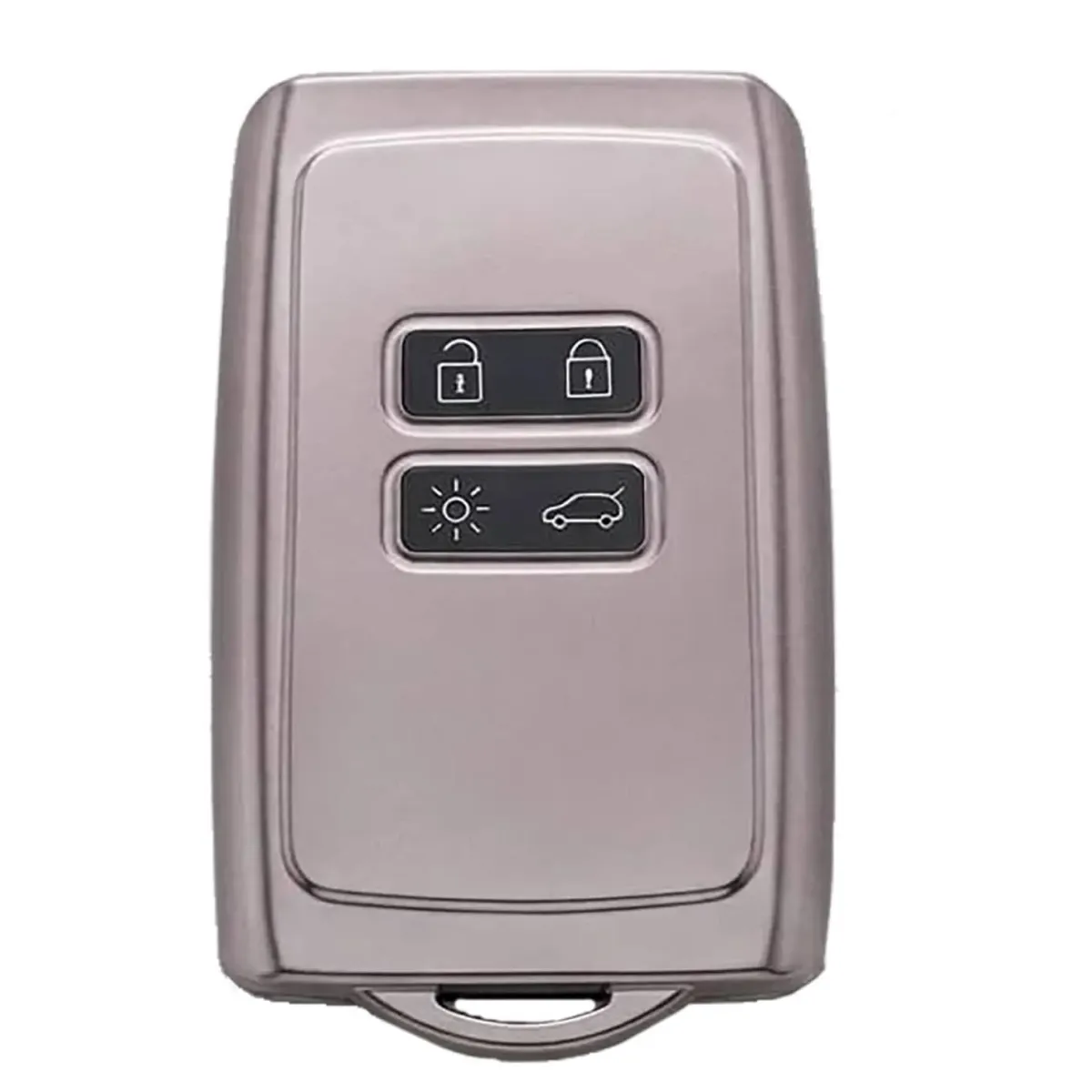 Online TPU Sleutelhoesje voor Renault lila metallic A4M Autosleutelhoesjes