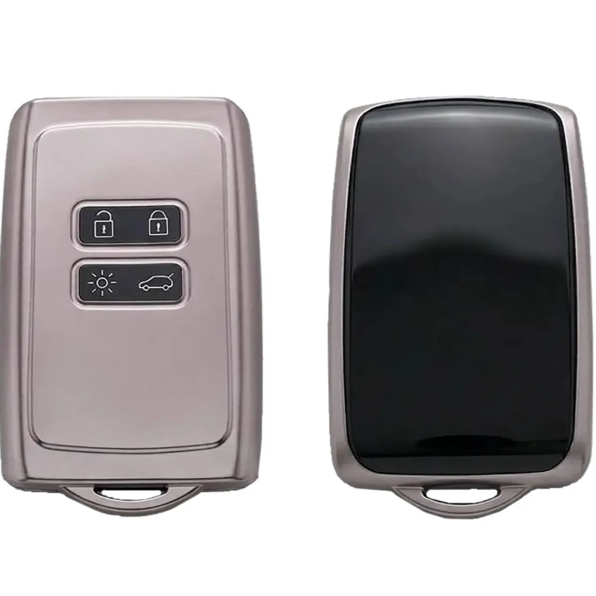 Online TPU Sleutelhoesje voor Renault lila metallic A4M Autosleutelhoesjes