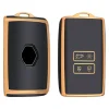 New TPU Sleutelhoesje voor Renault goud A4 Autosleutelhoesjes
