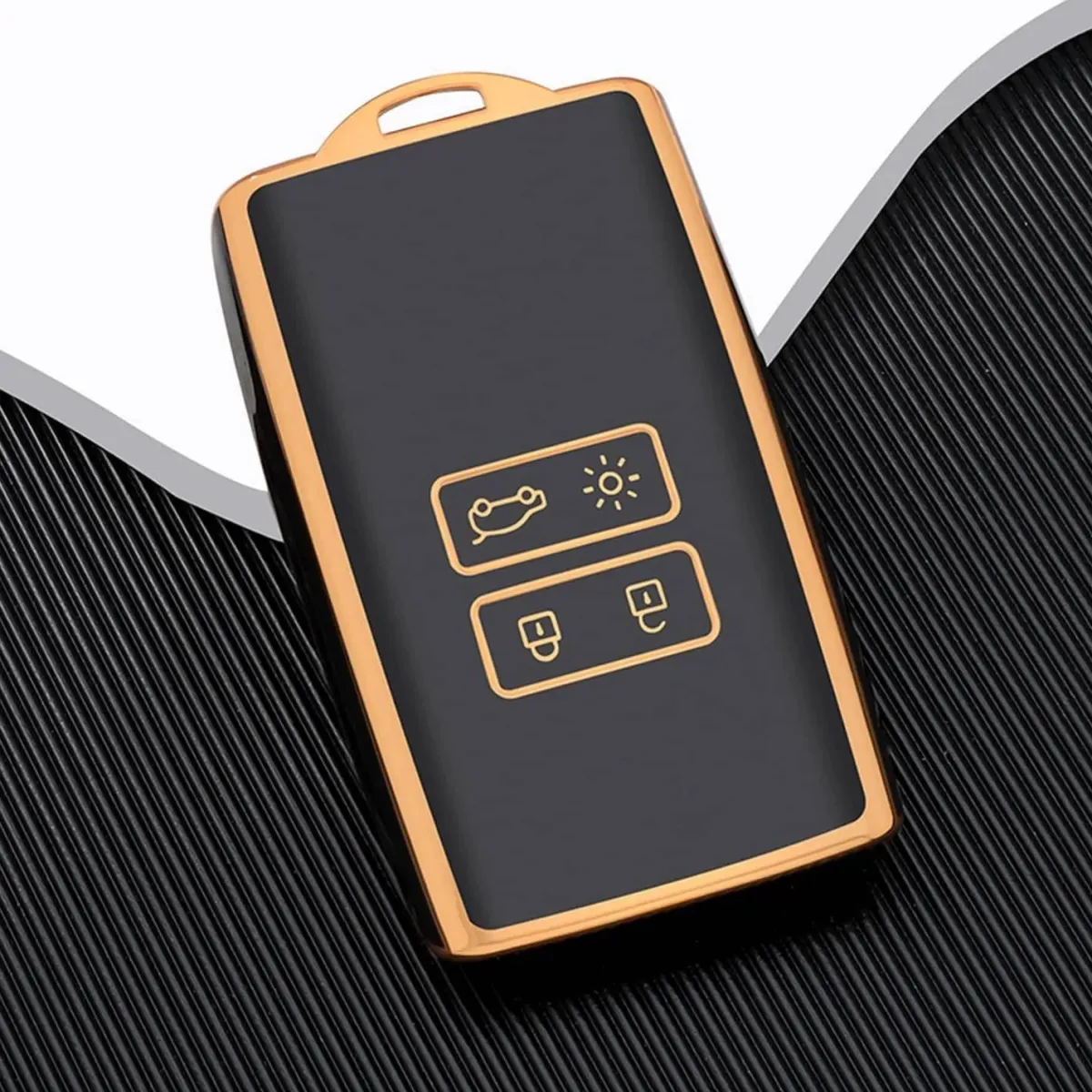 New TPU Sleutelhoesje voor Renault goud A4 Autosleutelhoesjes