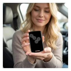 Clearance TPU Sleutelhoesje voor Renault zwart C2Z Autosleutelhoesjes