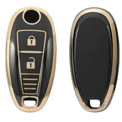 Online TPU Sleutelhoesje voor Suzuki goud A3A Autosleutelhoesjes