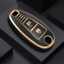 Online TPU Sleutelhoesje voor Suzuki goud A3A Autosleutelhoesjes