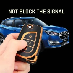 New TPU Sleutelhoesje voor Toyota goud C3 Autosleutelhoesjes