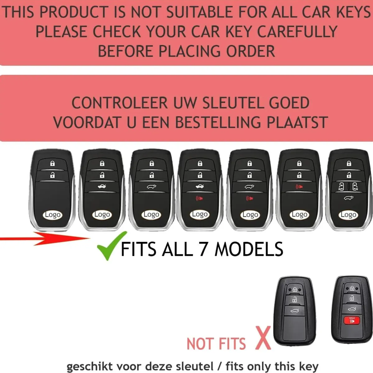 Discount TPU Sleutelhoesje voor Toyota clear 220 Autosleutelhoesjes
