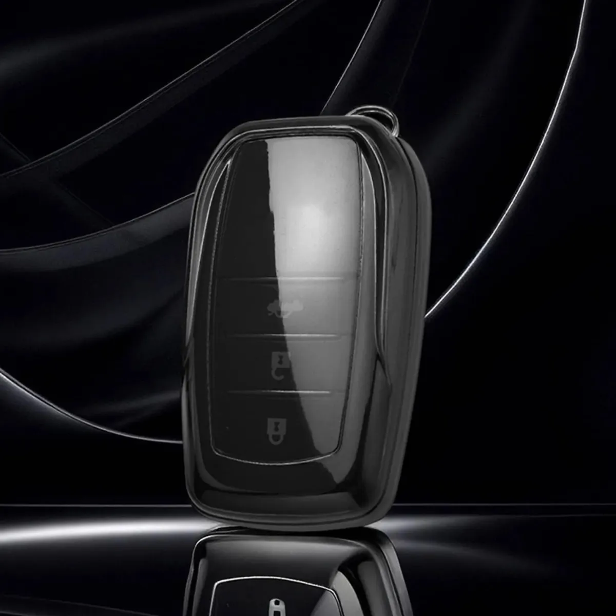 Discount TPU Sleutelhoesje voor Toyota clear 220 Autosleutelhoesjes