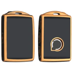 Best TPU Sleutelhoesje voor Volvo goud Autosleutelhoesjes