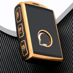 Best TPU Sleutelhoesje voor Volvo goud Autosleutelhoesjes