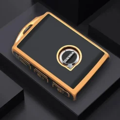 Best TPU Sleutelhoesje voor Volvo goud Autosleutelhoesjes