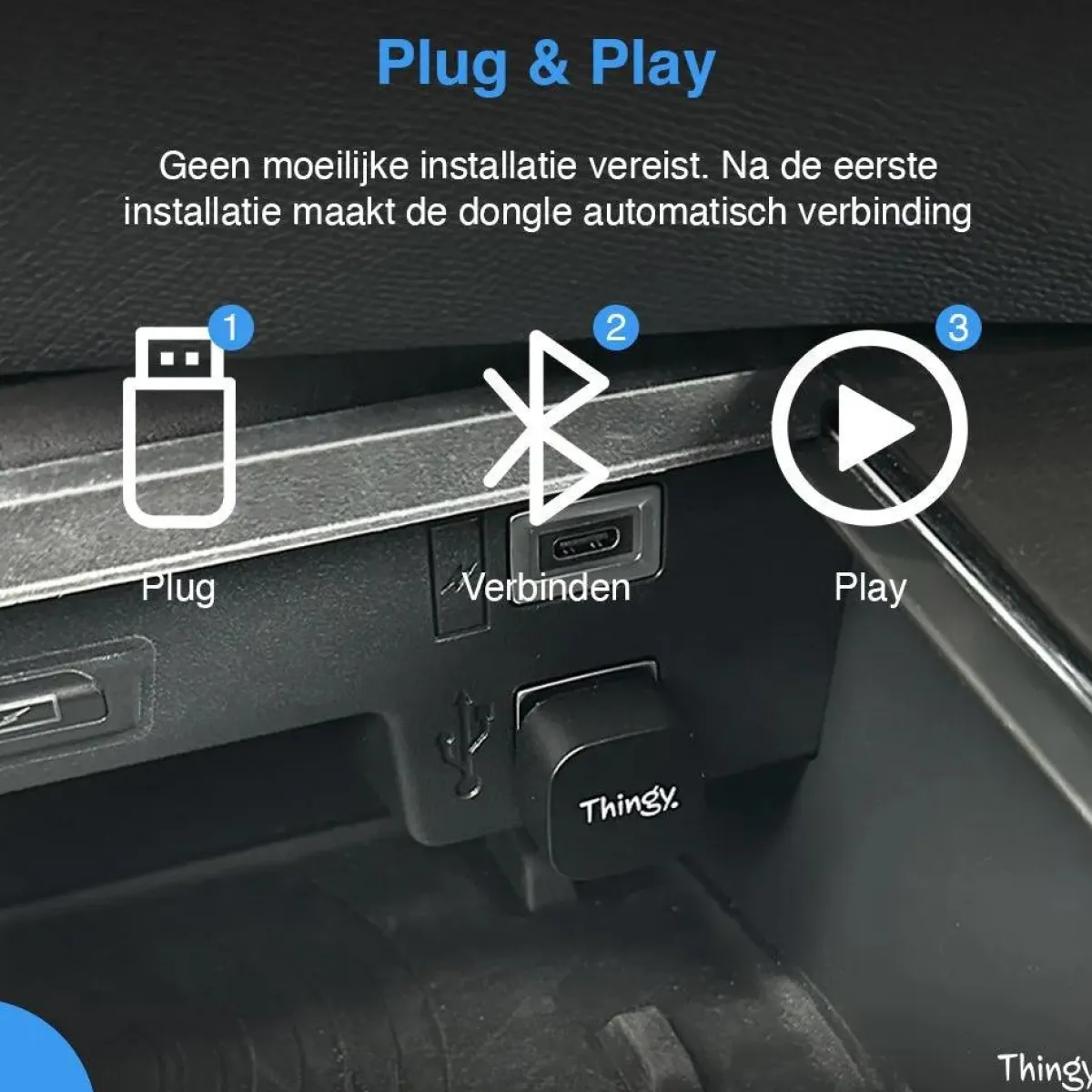Clearance Ultra Mini USB-C 2-in-1 CarPlay Dongle Draadloze Ontvangers