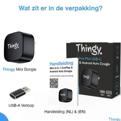 Clearance Ultra Mini USB-C 2-in-1 CarPlay Dongle Draadloze Ontvangers