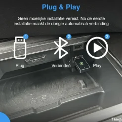 New USB-C 2-in-1 CarPlay & Android Auto Dongle Draadloze Ontvangers