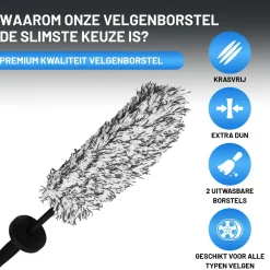 Sale Velgenborstel + Banden Borstel - Slijtvaste Haren Auto Wassen