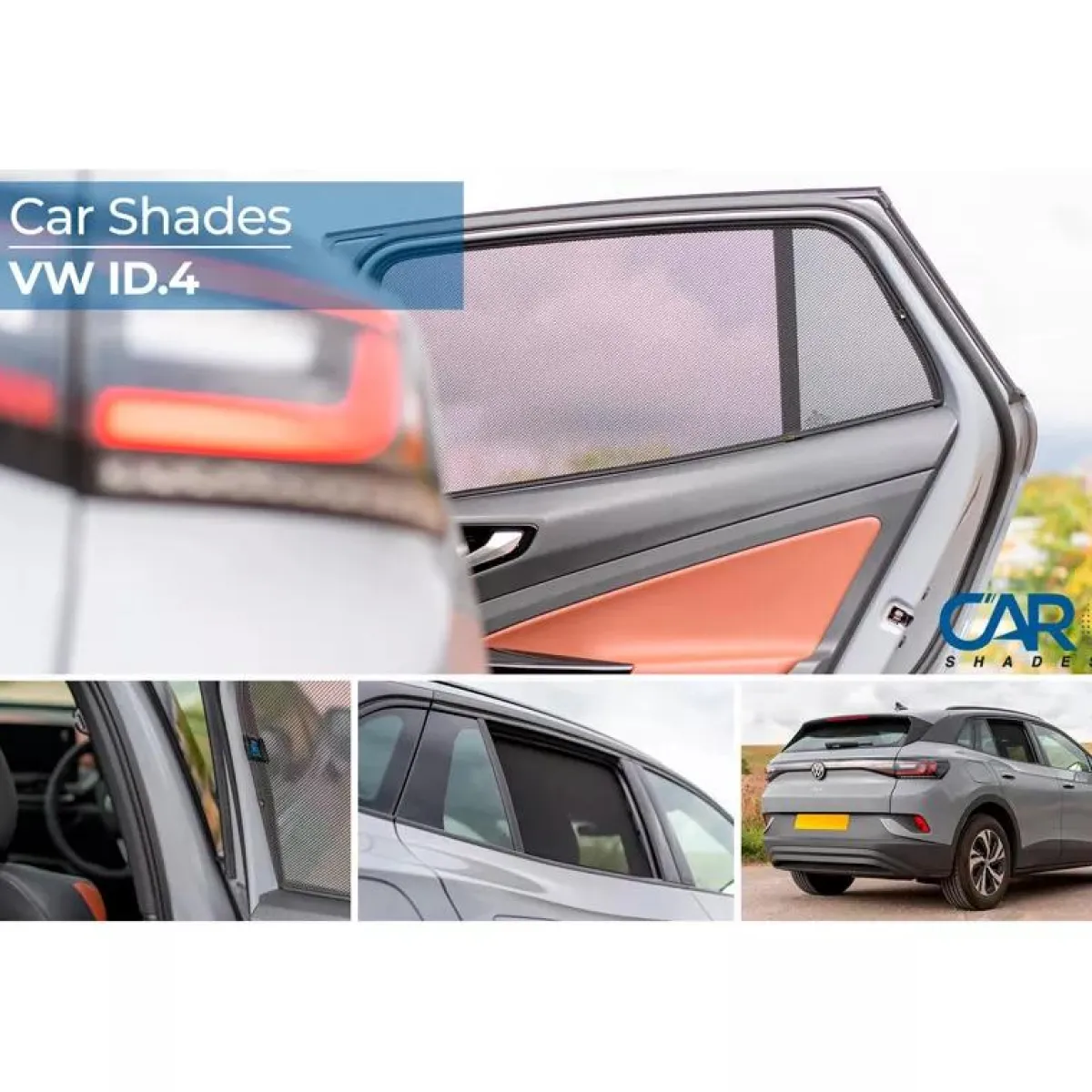 New Volkswagen ID.4 2020 - Zonneschermen achterportieren Autozonneschermen