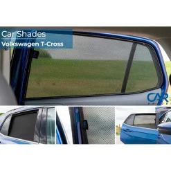 Outlet Volkswagen T-Cross 2019 - Zonneschermen achterportieren Autozonneschermen