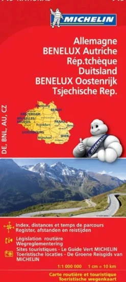Best wegenkaart 719 Benelux / Duitsland / Oostenrijk Wegenkaarten & Atlassen|Wegenkaarten