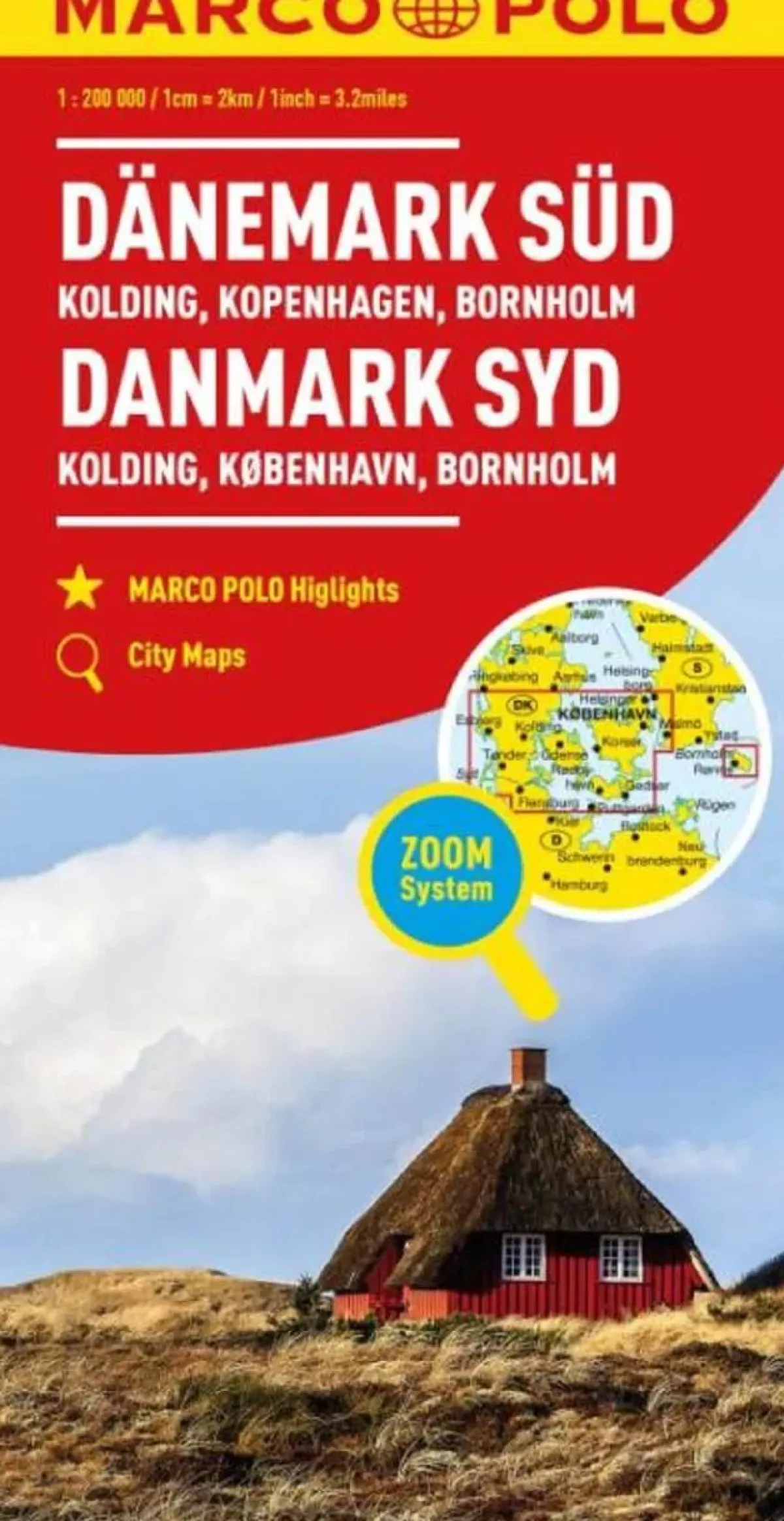 Outlet wegenkaart Denemarken zuid Wegenkaarten & Atlassen|Wegenkaarten