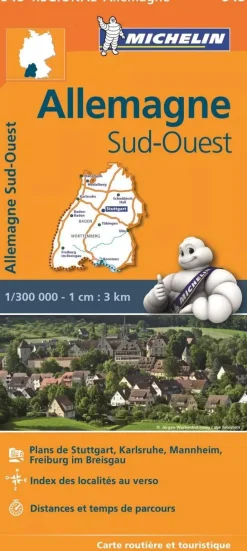 Outlet Wegenkaart Duitsland – zuid west – 545 – Wegenkaarten & Atlassen|Wegenkaarten