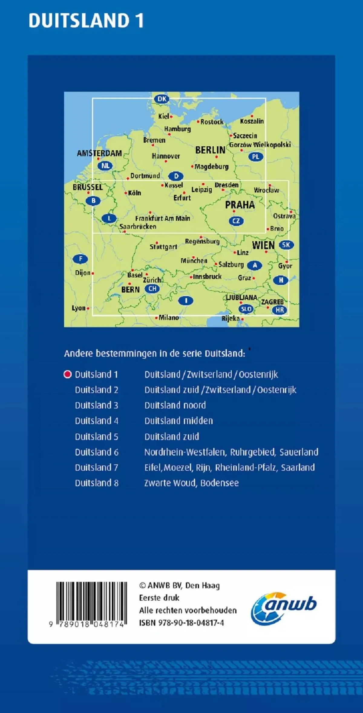Discount Wegenkaart Duitsland, Zwitserland en Oostenrijk Wegenkaarten & Atlassen|Wegenkaarten