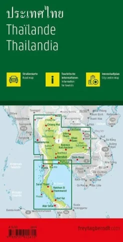 Sale Wegenkaart F&B Thailand Wegenkaarten & Atlassen|Wegenkaarten