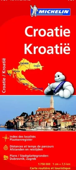 Best wegenkaart 757 Kroatie 2023 Wegenkaarten & Atlassen|Wegenkaarten