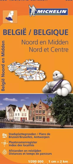 Outlet wegenkaart Regional 533 België noord & midden Wegenkaarten & Atlassen|Wegenkaarten