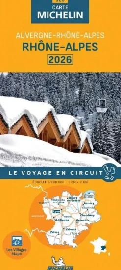 wegenkaart 523 Rhone-Alpes 2026 Wegenkaarten & Atlassen|Wegenkaarten